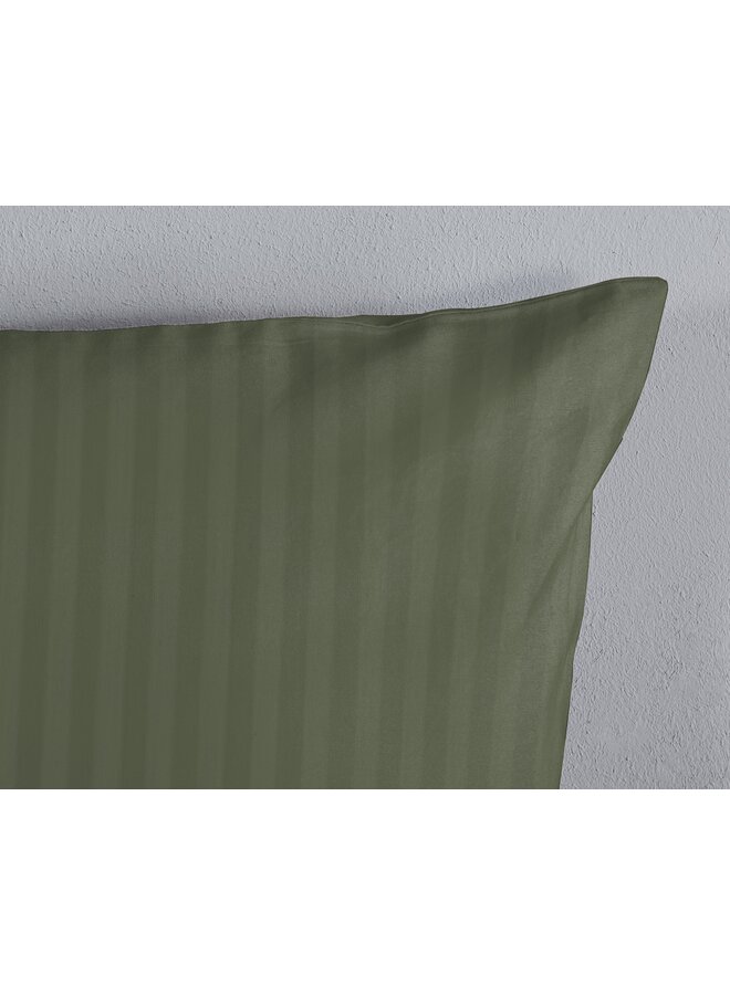 Descanso Sierkussenhoes Sevilla Olijfgroen - 40 x 80 - Katoensatijn