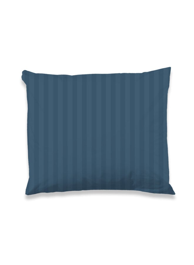 Descanso Kussensloop Sevilla Denim Blauw - 60 x 70 - Katoensatijn