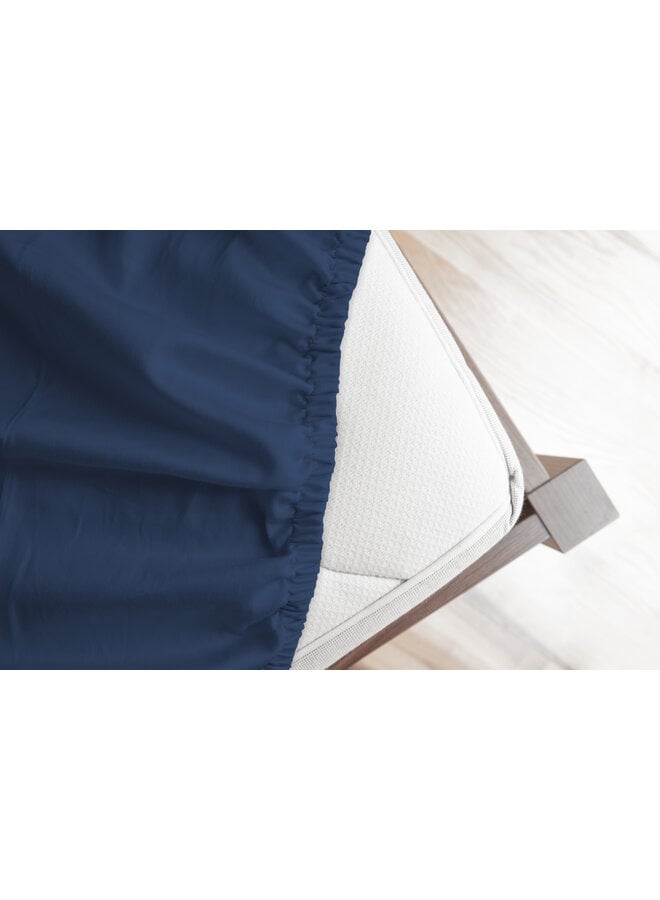 Good Morning Hoeslaken Denim Blauw - Jersey