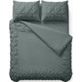 Sleeptime Dekbedovertrek Border Pintuck Groen - Microvezel
