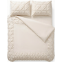 Sleeptime Dekbedovertrek Border Pintuck Beige - Microvezel