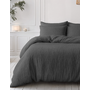 Sleeptime Lazy Dekbed Antraciet - Met Kussenslopen - Moussline Katoen