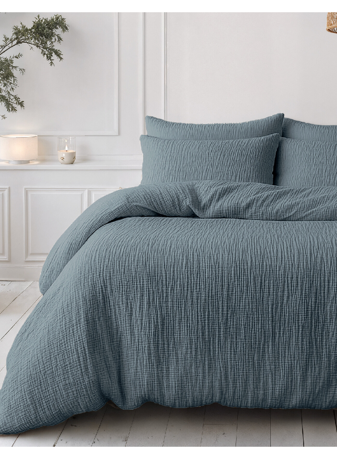 Sleeptime Lazy Dekbed Groen - Met Kussenslopen - Moussline Katoen