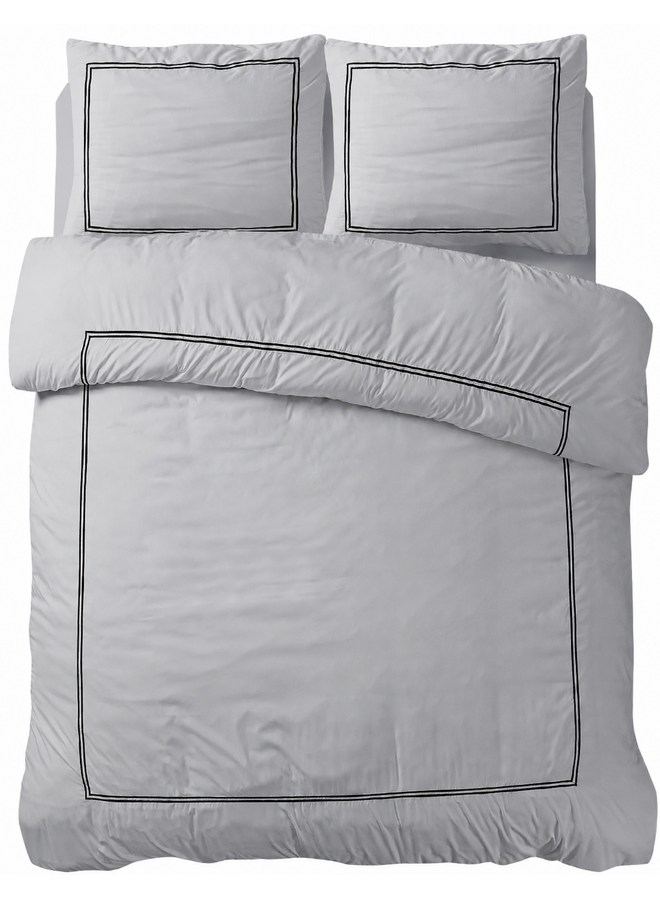 Primaviera Deluxe Dekbedovertrek Brata Grijs/Antraciet - - Percale Katoen