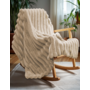 Sleeptime Plaid Rib Rabbit Zand - Fur