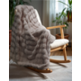Sleeptime Plaid Pom Rabbit Taupe/Roze - Fur