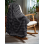 Sleeptime Plaid Pom Rabbit Antraciet - Fur