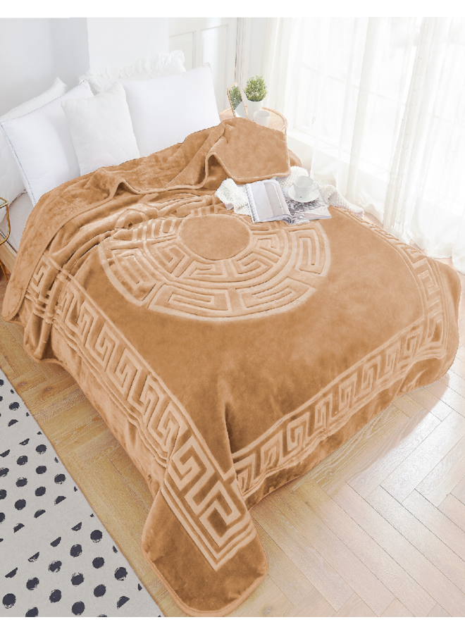 Sleeptime Deken Embossed Zeta Creme - Polyester