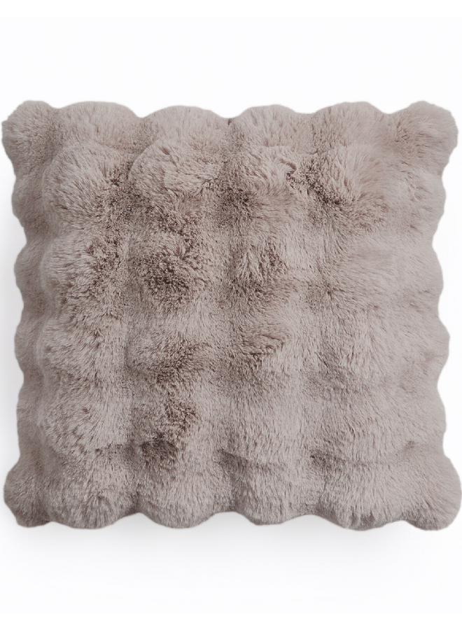 Sierkussen Gevuld Pom Rabbit Taupe/Roze - Fur