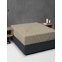 Sleeptime Hoeslaken Flanel Basic - Taupe