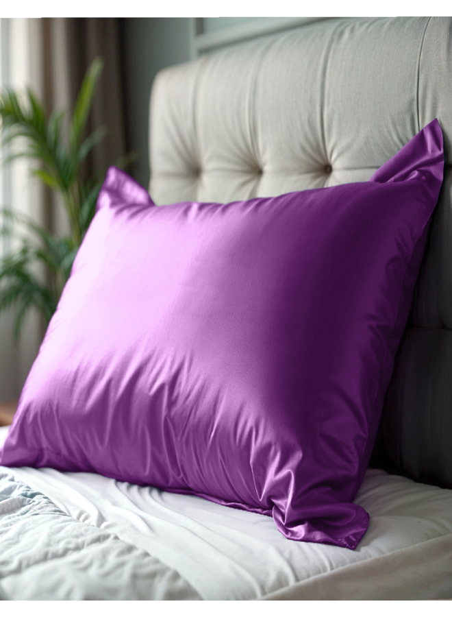 Purple Pillo Kussensloop Beauty Paars - Moerbeizijde