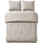 Sleeptime Lazy Dekbed Rafa Taupe - Met Kussenslopen - Microvezel