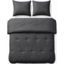 Sleeptime Lazy Dekbed Salva Grijs - Met Kussenslopen - Microvezel