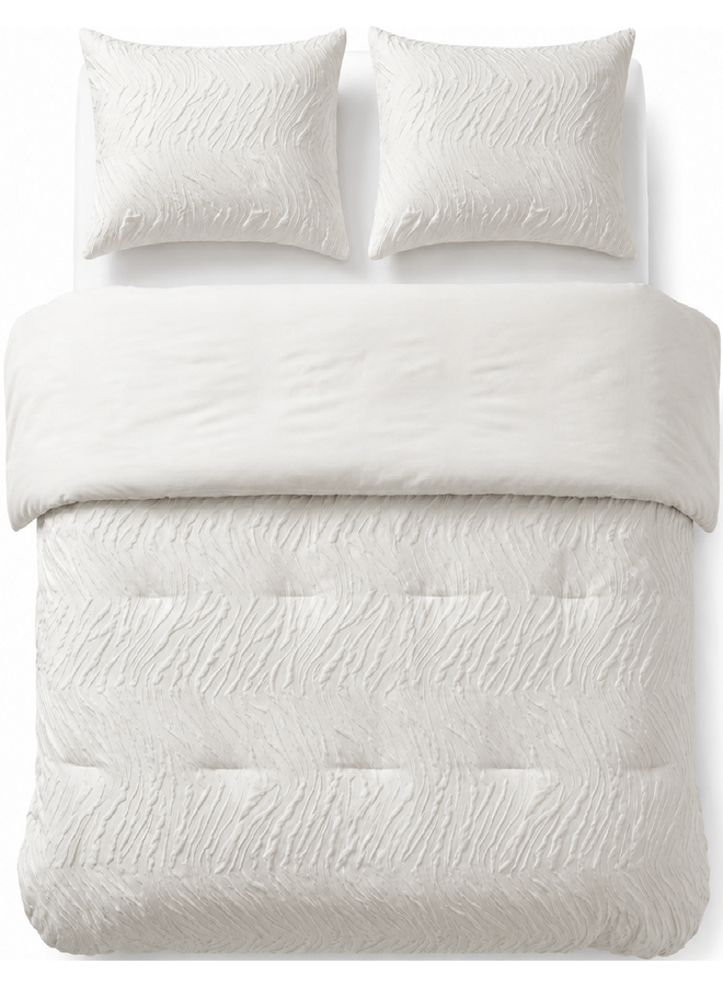 Sleeptime Lazy Dekbed Salva Creme - Met Kussenslopen - Microvezel