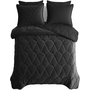 Sleeptime Lazy Dekbed Zwart - Met Kussenslopen - Velvet