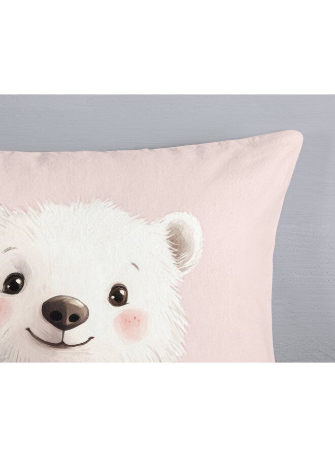 Good Morning Dekbedovertrek Kids Perdy Roze - Flanel