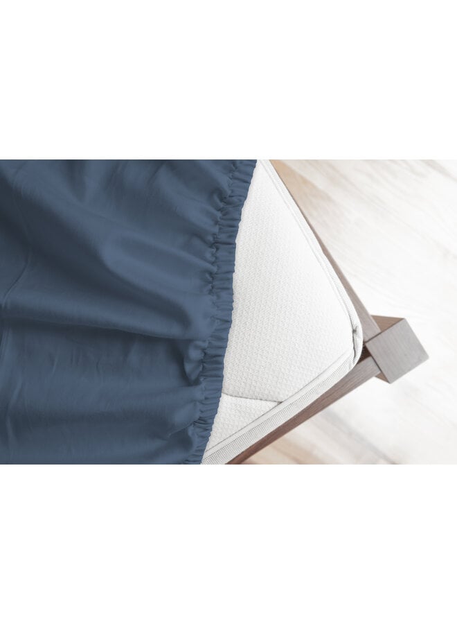 Good Morning Hoeslaken Kinderbed Blauw - Jersey