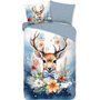 Good Morning Dekbedovertrek Kids Cupid Blauw - Flanel