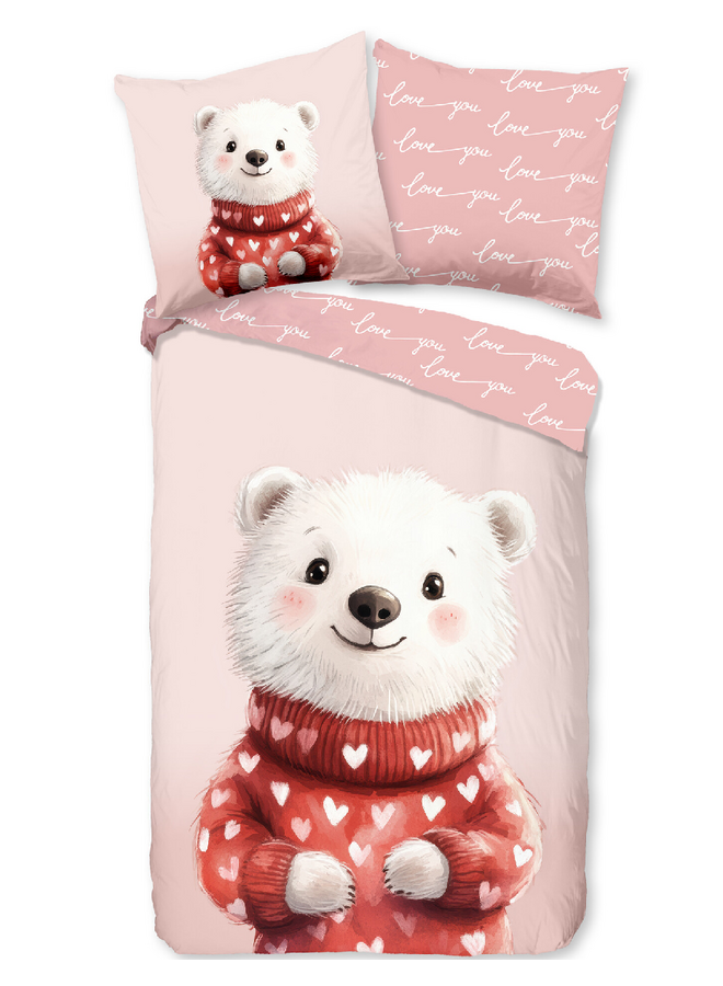 Dekbedovertrek Kids Perdy Roze - Flanel