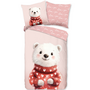 Good Morning Dekbedovertrek Kids Perdy Roze - Flanel