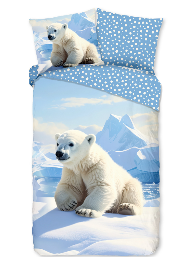 Good Morning Dekbedovertrek Kids Emric Blauw - Flanel