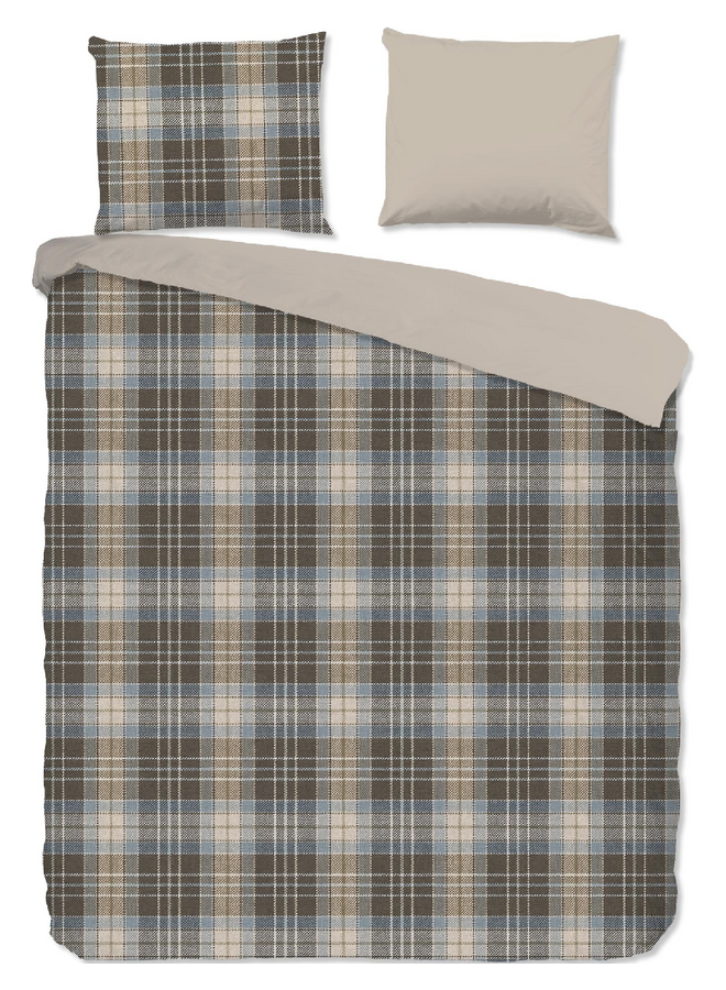 Dekbedovertrek Cambridge Bruin - Flanel