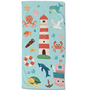 Good Morning Strandlaken Kids Sailor Aqua - 75 x 150 - Velours