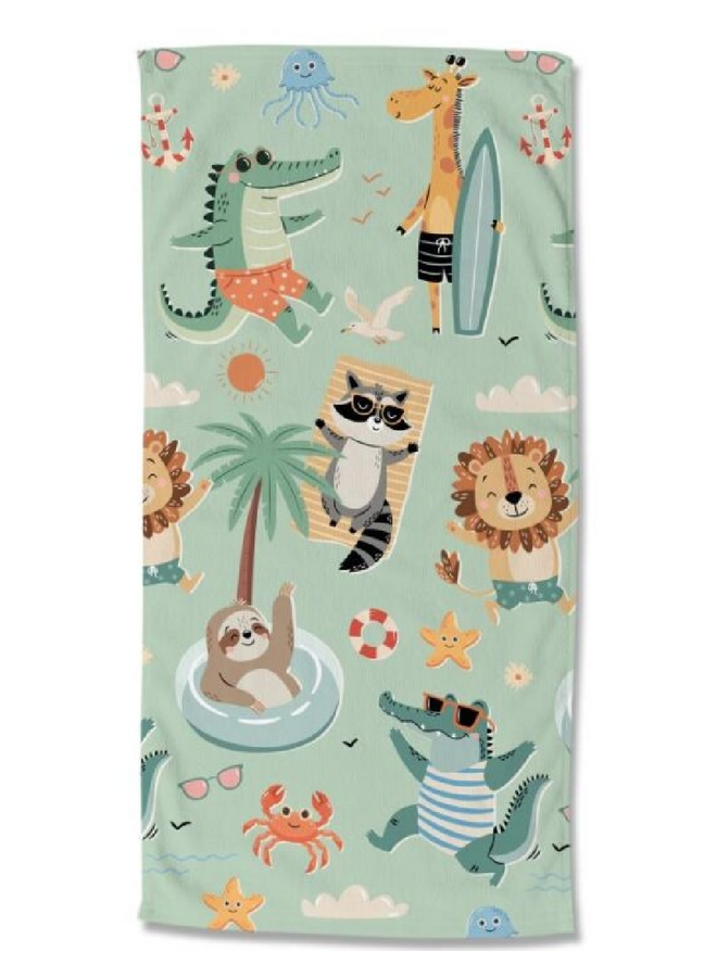 Strandlaken Kids Soleil Groen - Velours