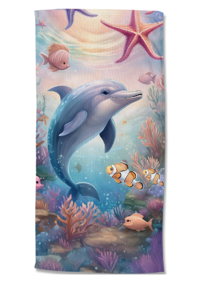 Good Morning Strandlaken Kids Baya Multi - 75 x 150 - Velours