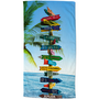 Good Morning Strandlaken Beach Sign Multi - 100 x 180 - Velours