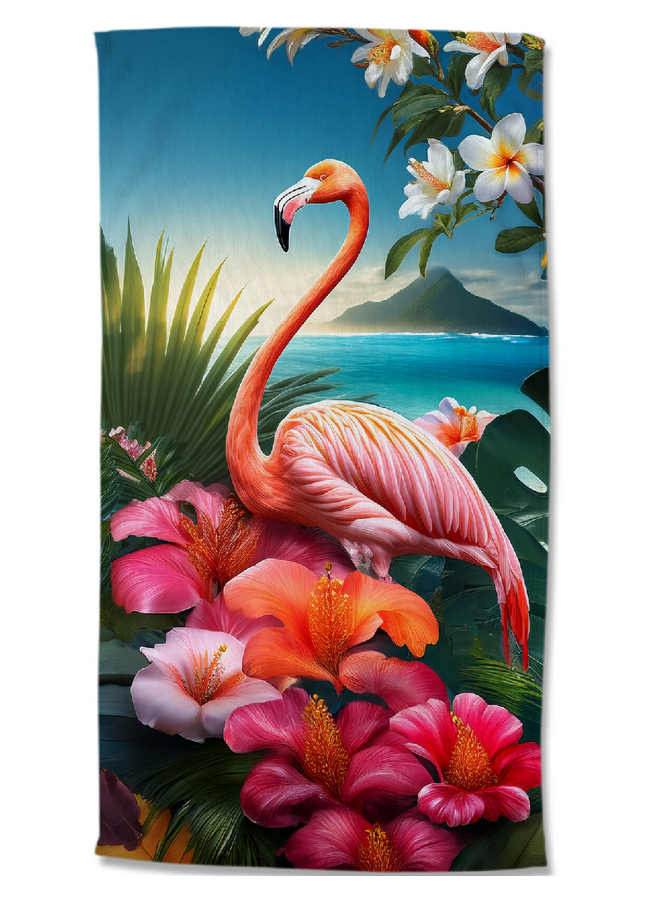 Good Morning Strandlaken Jerry roze - 100 x 180 - Velours