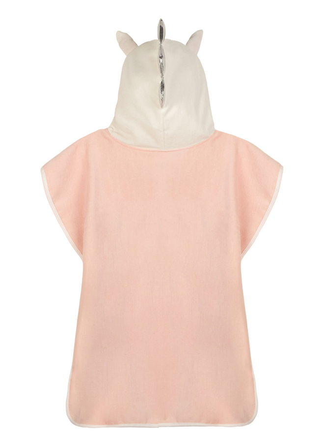 Strandponcho Kids Lola Roze - Badstof