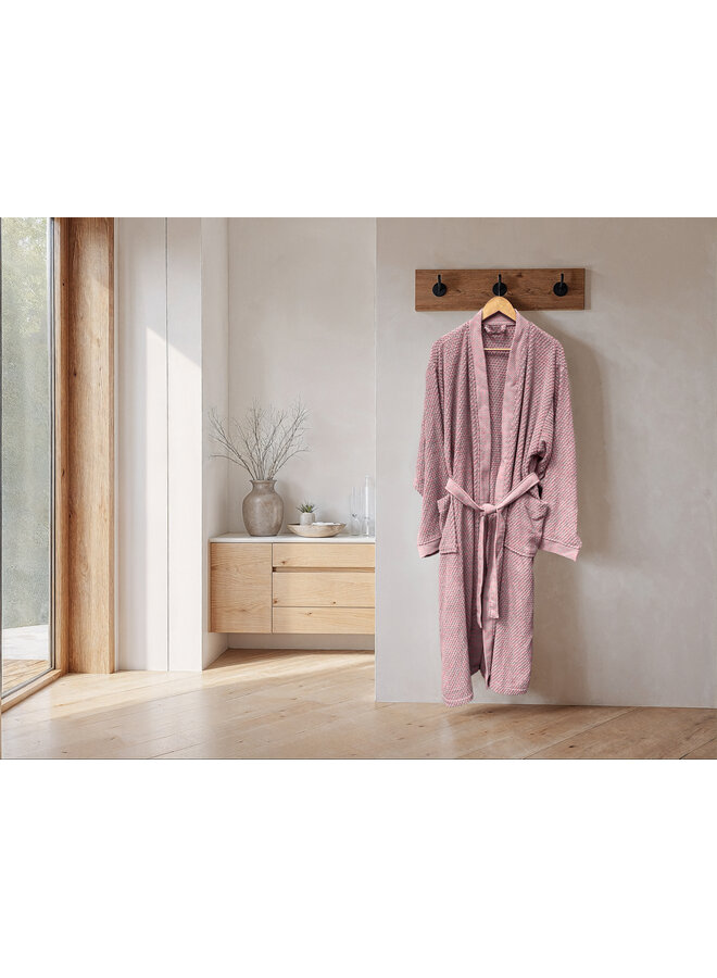 Heckett & Lane Badjas Grant Roze  - Katoen