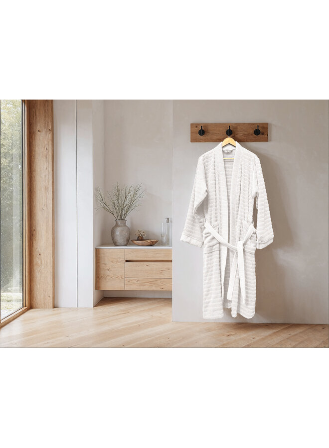 Heckett & Lane Badjas Prestige Wit  - Katoen