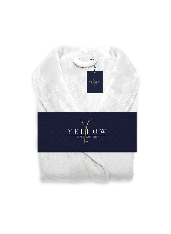 Yellow Badjas Bozzolo Wit - Polyester