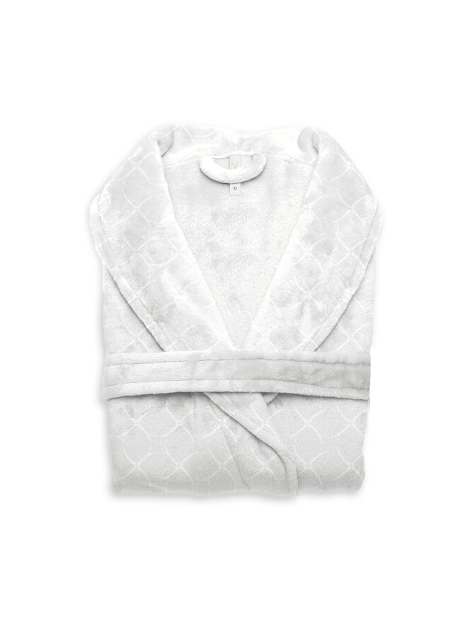 Badjas Rilievo Wit - Polyester