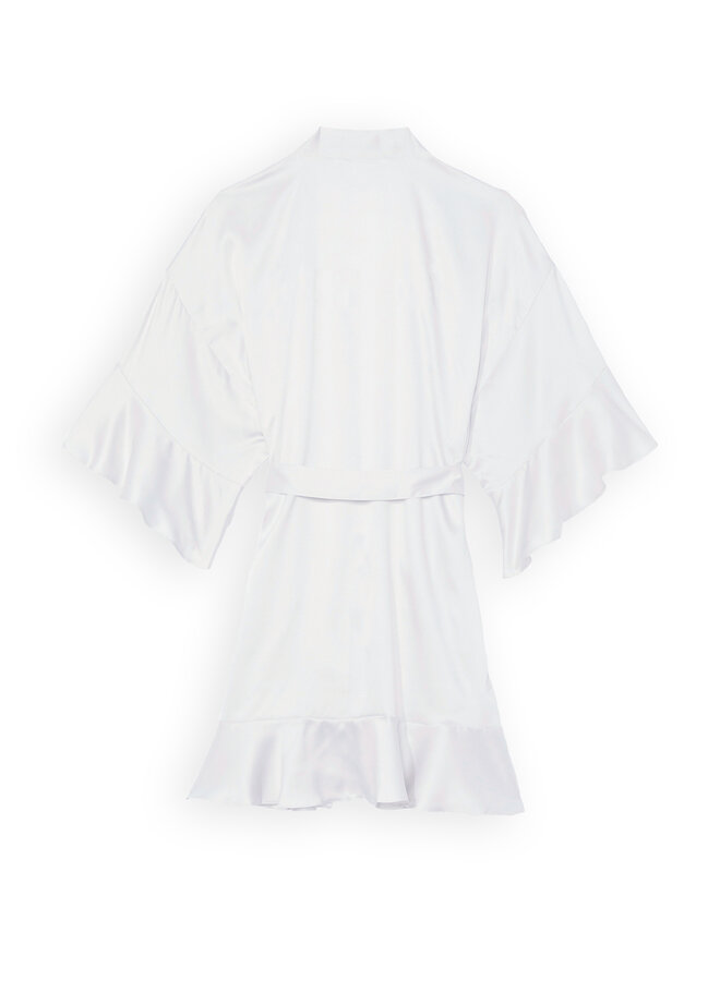 Yellow Kimono Liscio Wit - Lyocell