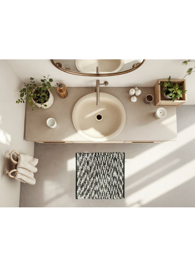 ZO! Home Badmat Zola Antraciet - Katoen/Polyester