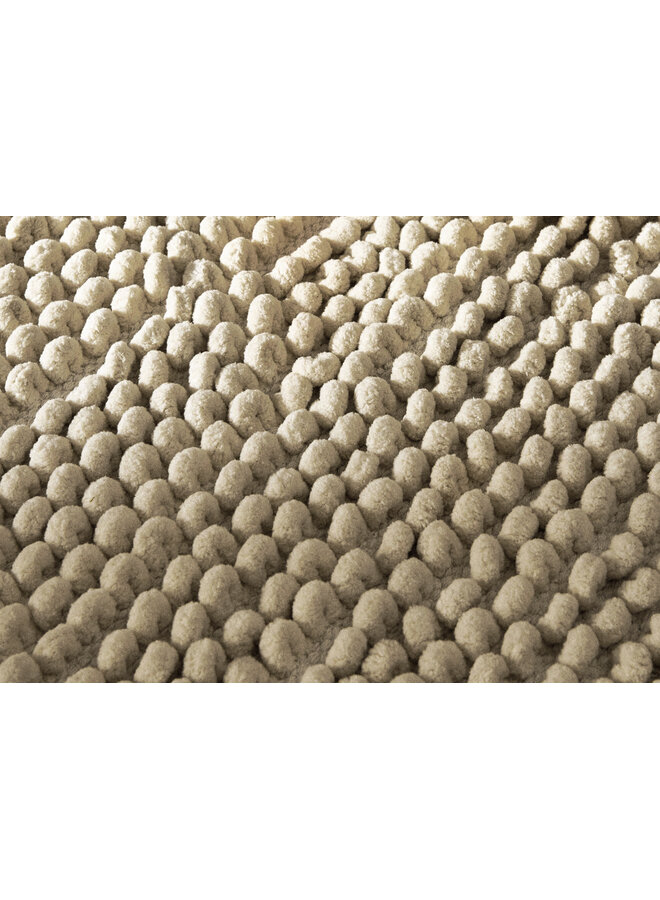 Badmat Fabrizio Taupe - Katoen/Polyester