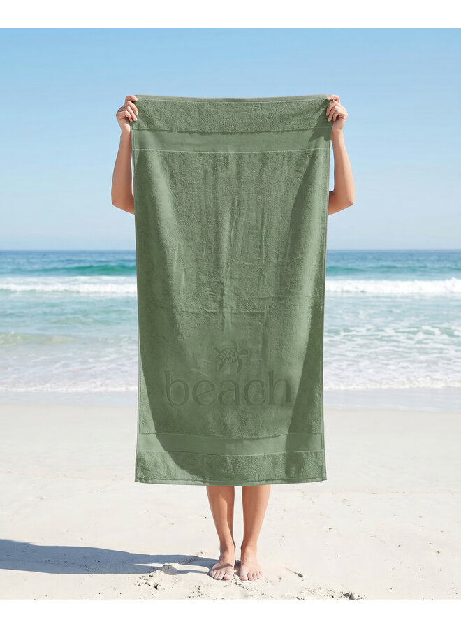 ZO! Home Strandlaken Turtle Beach Groen - Katoen