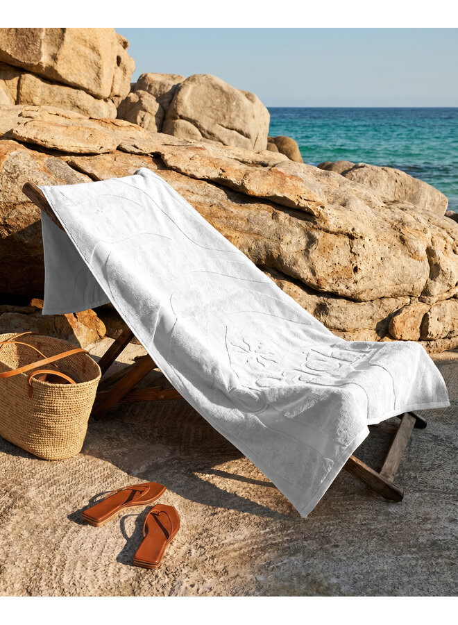 ZO! Home Strandlaken Lazy Beach Wit - Katoen