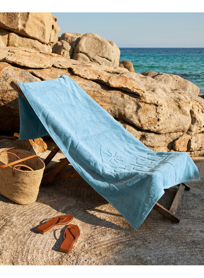 ZO! Home Strandlaken Lazy Beach Lichtblauw - Katoen