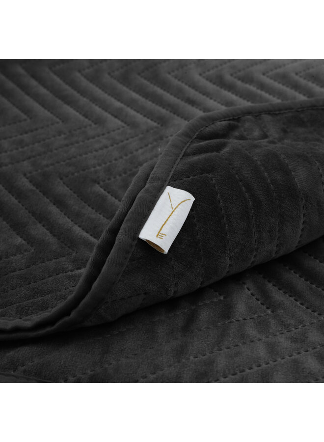 Yellow Sprei Madeline Zwart - Polyester