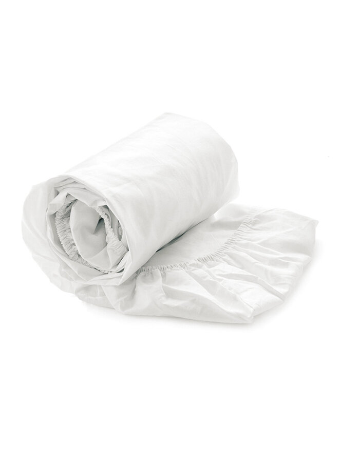 Heckett & Lane Hoeslaken Mumbai Wit - Percale Katoen