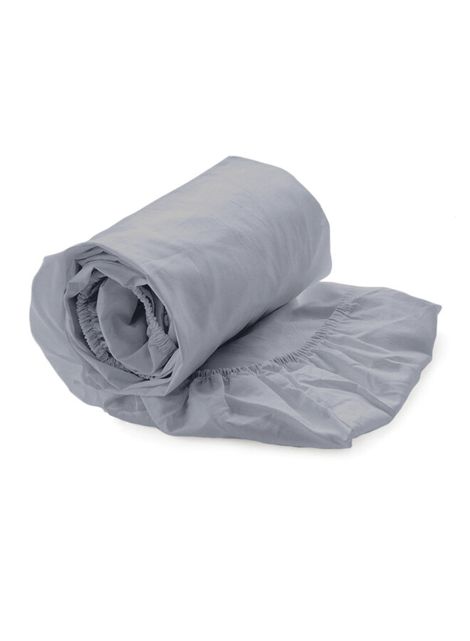 Heckett & Lane Hoeslaken Mumbai Blauw - Percale Katoen
