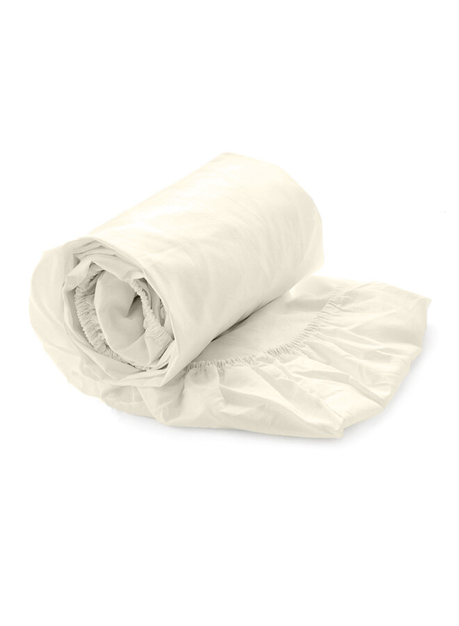 Heckett & Lane Hoeslaken Mumbai Creme - Percale Katoen