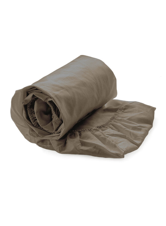 Heckett & Lane Hoeslaken Mumbai Taupe - Percale Katoen