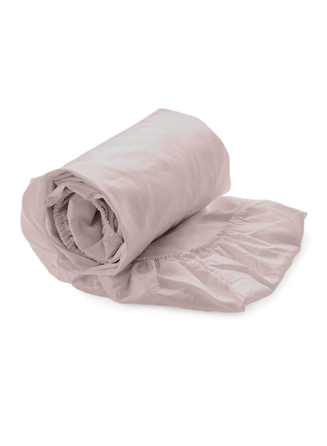 Heckett & Lane Hoeslaken Mumbai Lichtroze - Percale Katoen