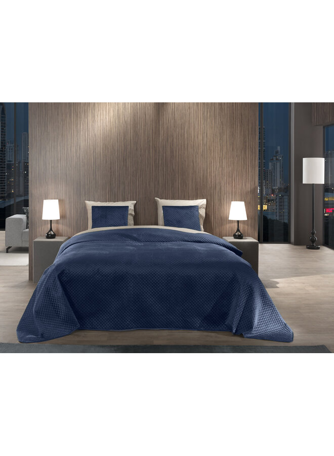 Yellow Sierkussen Victoria Navy Blauw - Polyester