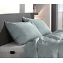 ZO! Home Sierkussenhoes Lino Blauw - Set Van 2 - Katoen